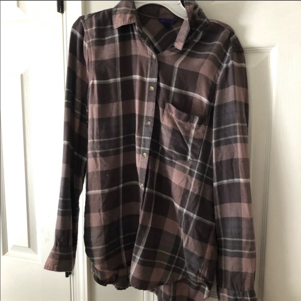 Aeropostale Flannel Button Down Shirt medium